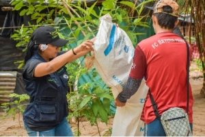 En Villanueva Secretaría de Ambiente lideró jornada de recolección de residuos en el caño Agua Clara