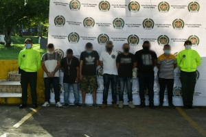 Capturados nueve presuntos integrantes del Clan del Golfo que tienen injerencia criminal en los departamentos del Meta, Casanare, Cundinamarca y Vichada.