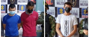A la cárcel tres hombres capturados por los delitos de concierto para delinquir y extorsión en Casanare