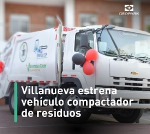 GeoPark entregó carro compactador de basuras al Municipio de Villanueva