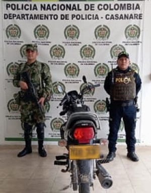 Hallan motocicleta hurtada durante operativo policial en Villanueva