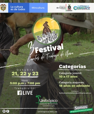 Inició el Tercer Festival de Cantos de Trabajo de Llano en Unitrópico