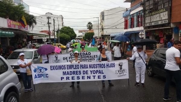 Profesionales se manifestaron contra petroleras en Casanare
