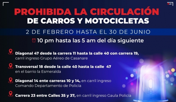 Continúan los cierres en vías adyacentes al comando de la Policía y el Grupo Aéreo de Casanare en Yopal