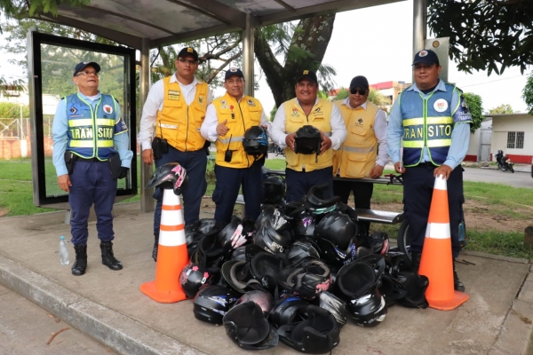 500 cascos no reglamentarios han sido entregados voluntariamente por motociclistas en Yopal