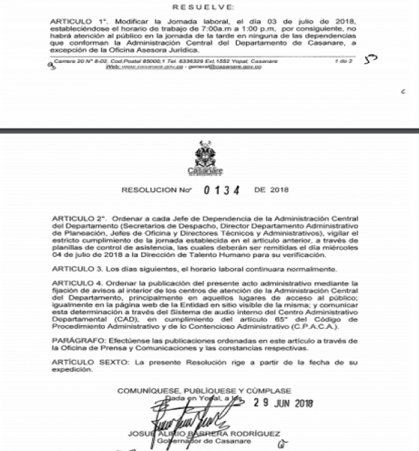 La Gobernación anuncia cambio de horario por el partido de fútbol de la selección Colombia