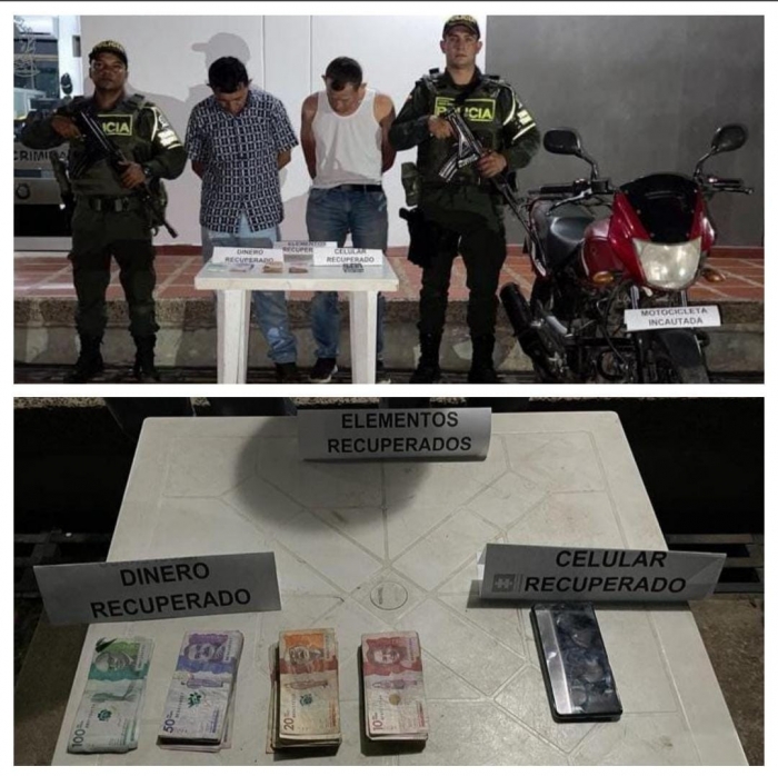 Policía frustró un hurto en el municipio de Paz de Ariporo