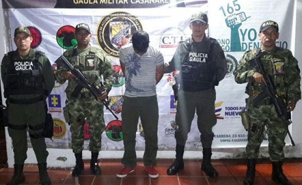 Extorsionista fue capturado en Pore, cuando le cobraba a una victima