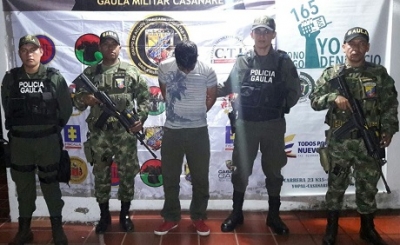 Extorsionista fue capturado en Pore, cuando le cobraba a una victima