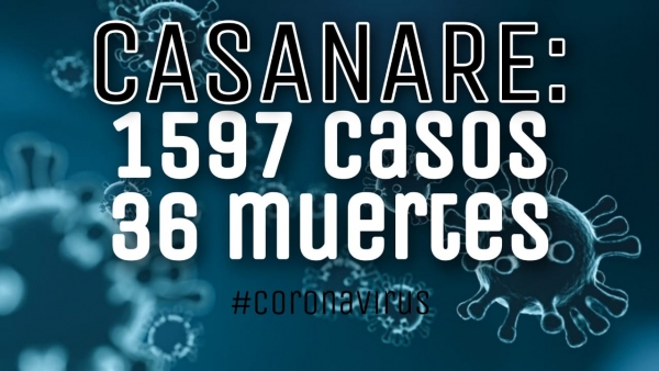 Casanare, más cerca de los 2000 casos. Ya van 36 víctimas mortales por el Covid19