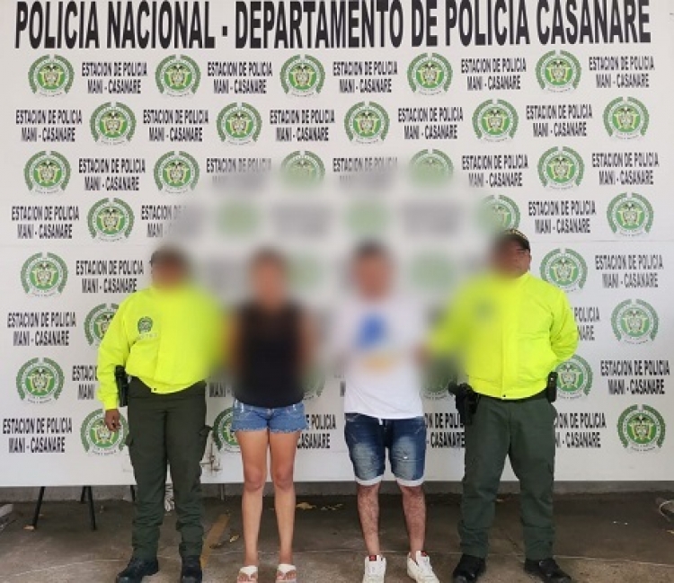 Capturan pareja en Maní por el delito de hurto