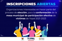 Abiertas inscripciones para conformar la mesa municipal de participación efectiva de víctimas 2021-2023