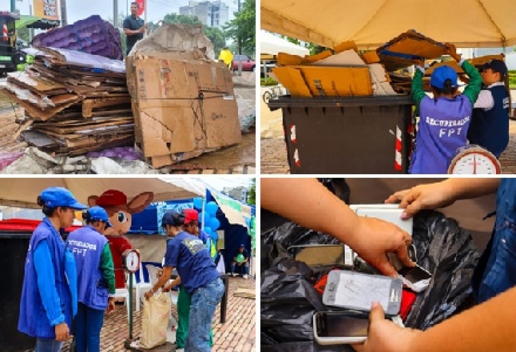 Yopal recicla más de 220 kilos de residuos en campaña EcoReto Sostenible