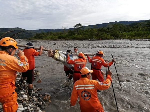 Adulto mayor falleció cruzando el río Pauto