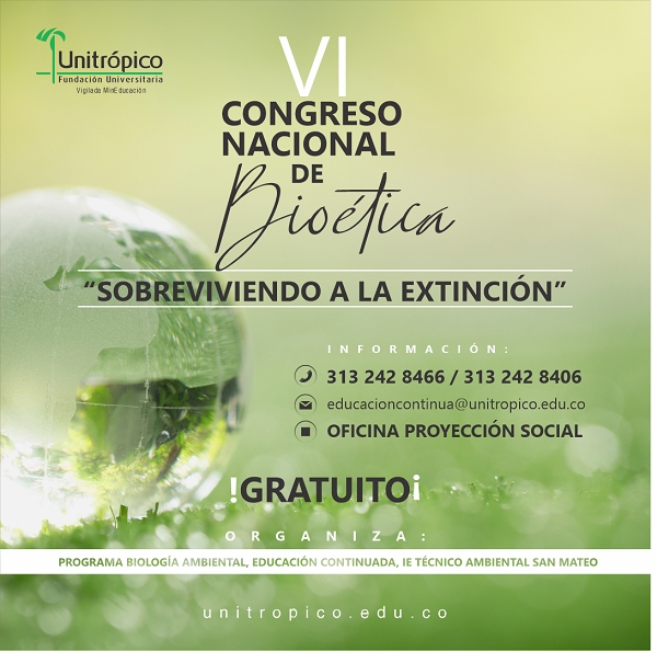 Unitrópico invita al VI Congreso Nacional de Bioética en Yopal