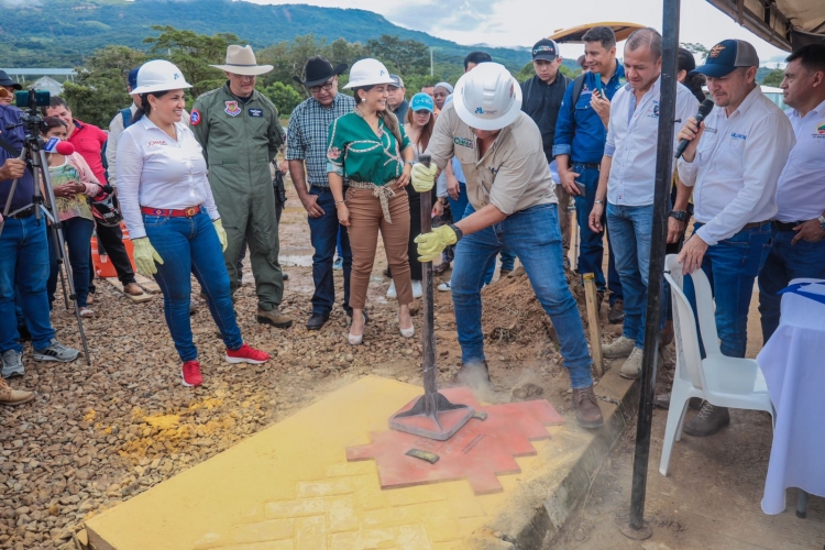 Arrancaron las obras del parque del arroz en Aguazul