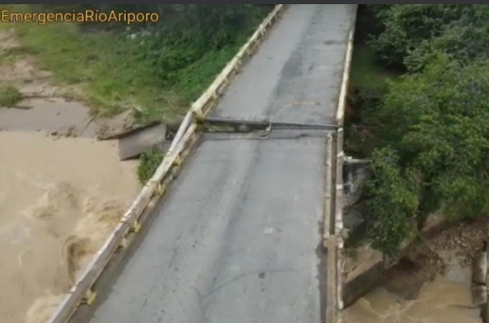 Últimas medidas adoptadas ante emergencia por riesgo de colapso del puente del río Ariporo