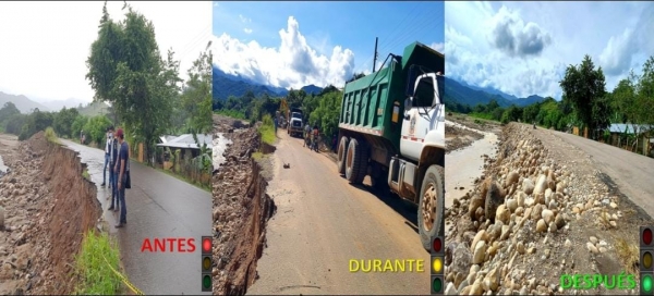 Culminaron obra de protección en la vía principal de Nunchía