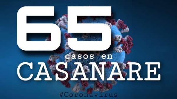 Nuevo caso positivo, Casanare sube a 65 contagios por Coronavirus