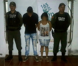 Detenidos cobrando 400 mil pesos de una extorsión