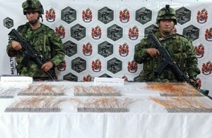 Ejército incautó insumos al ELN para elaborar artefactos explosivos en Recetor