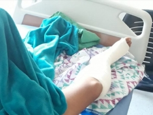 Joven de Paz de Ariporo espera un posible traslado para no perder su pierna