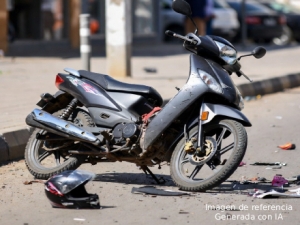 Agente de tránsito se vio involucrado en siniestro vial