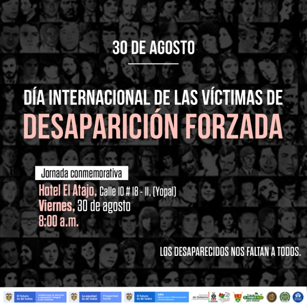Hoy, Casanare conmemora el Día Internacional de las Víctimas de Desaparición Forzada