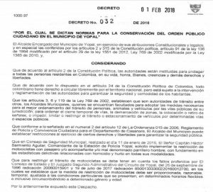 Prohibido en Yopal parrillero hombre en motocicletas desde esta noche