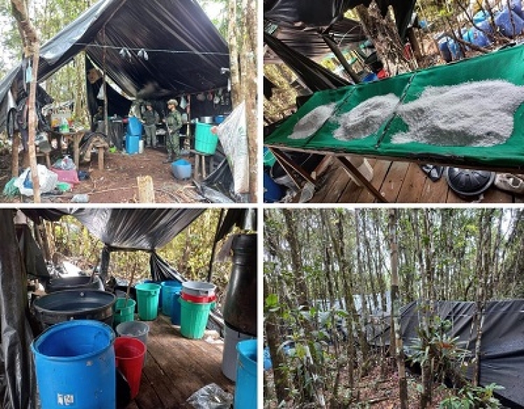 Desmantelado laboratorio de cocaína en Boyacá