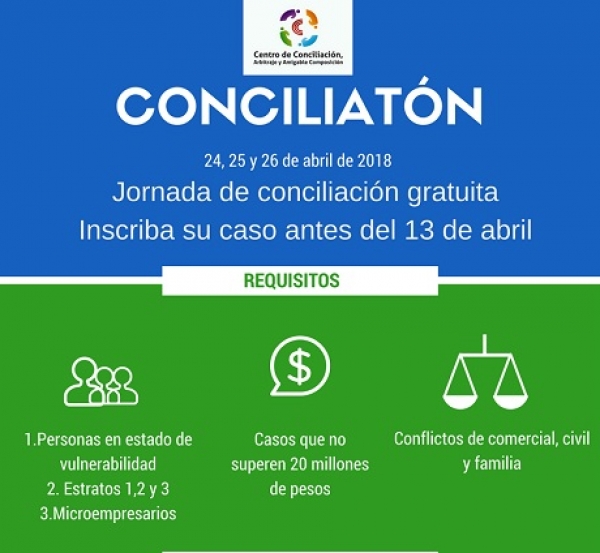 Jornada de conciliación gratuita: Cámara de Comercio de Casanare