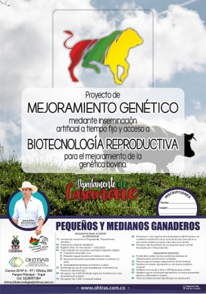 Agenda de socializaciones para el proyecto de mejoramiento genético en Casanare