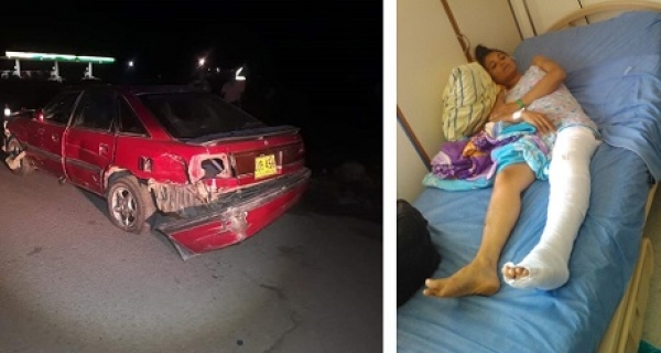Joven accidentada requiere urgente remisión a hospital de 3er nivel