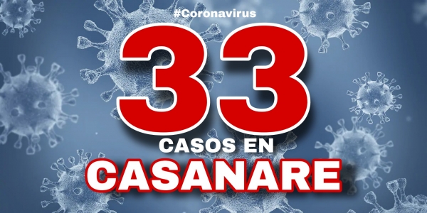 Casanare llegó a los 33 casos de Coronavirus