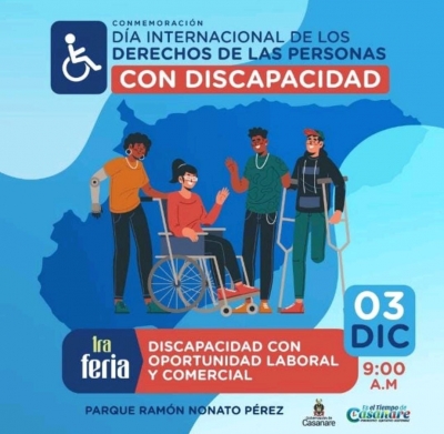 Feria &#039;Discapacidad con oportunidad Laboral&#039; en el parque Ramón Nonato Pérez de Yopal
