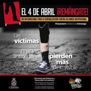 Yopal reconocido como territorio libre de riesgo de minas antipersonal