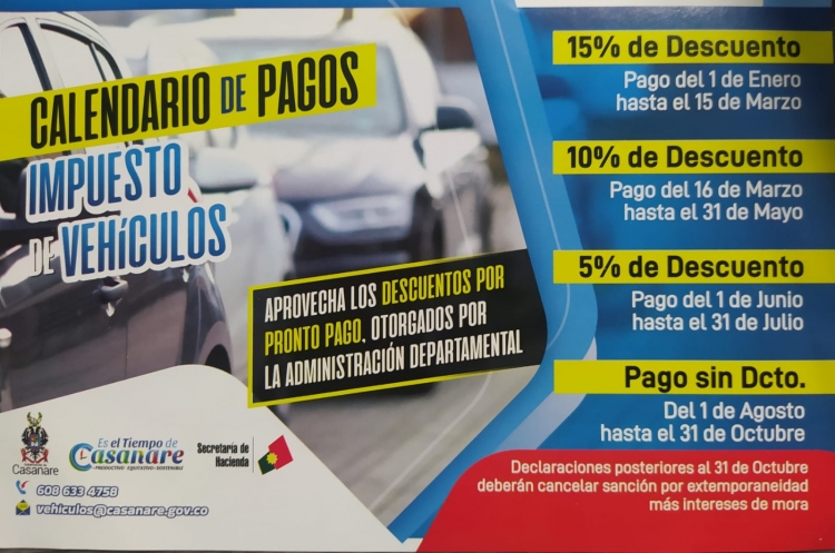 El próximo 31 de octubre vence el plazo para el pago del impuesto vehicular