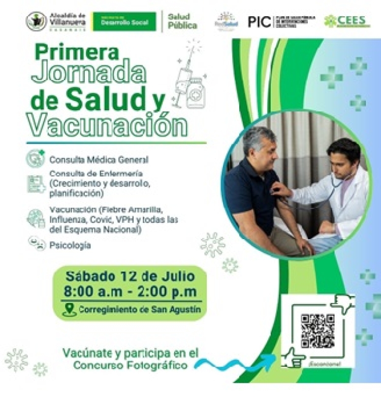 Organizan jornada de salud y vacunación en zonas rurales del municipio de Villanueva