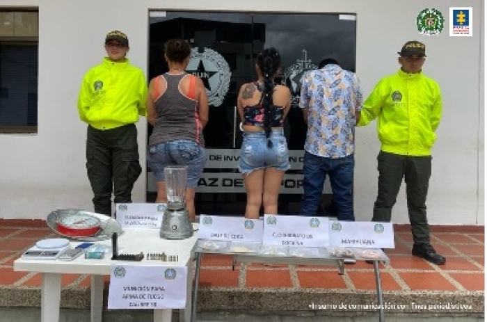 Tres personas fueron detenidas en Paz de Ariporo por tráfico de estupefacientes