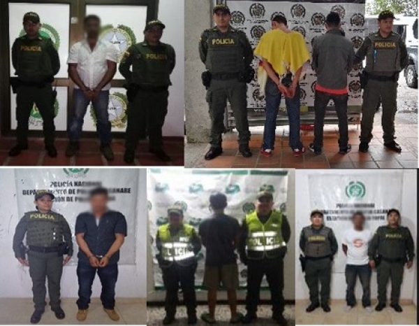 Intolerancia ocasionó riñas en el departamento y la captura de 6 personas