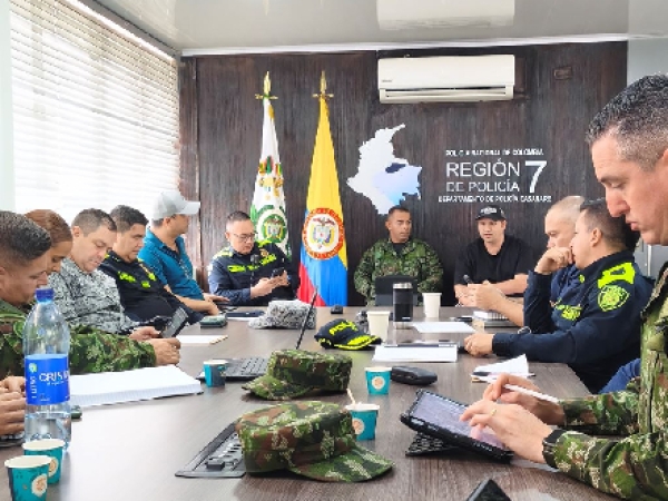 Autoridades evalúan indicadores de criminalidad y fijan nuevas prioridades de seguridad en Yopal