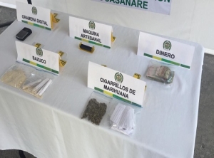 Dos hombres capturados por tráfico de estupefacientes