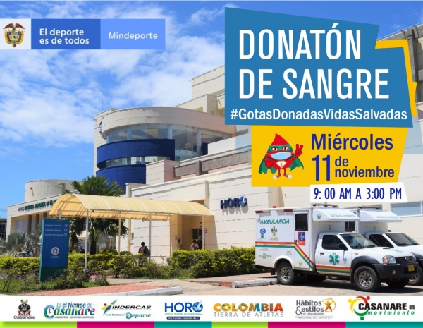 Donatón de Sangre este miércoles en Yopal