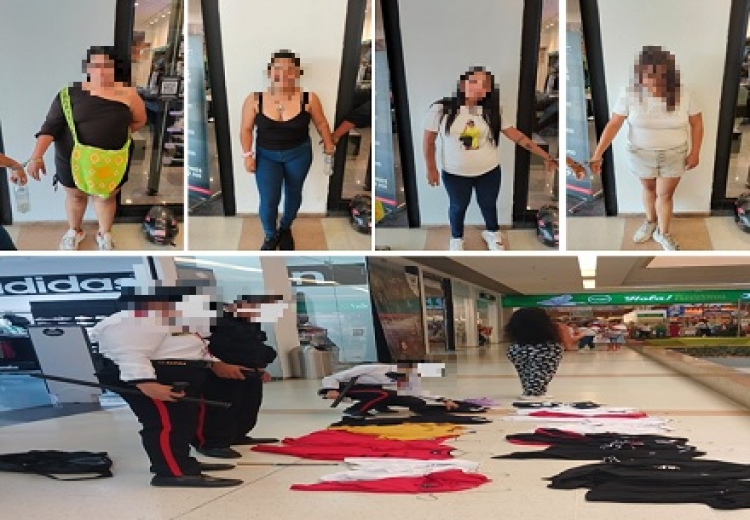 Cae banda de mujeres señaladas de hurto a locales comerciales en Unicentro
