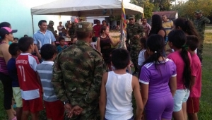Ejército Nacional Benefició Indígenas y niños de Casanare