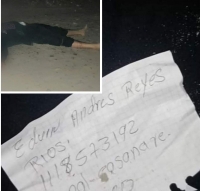 Lo asesinaron en Saravena y le dejaron un cartel con su identidad