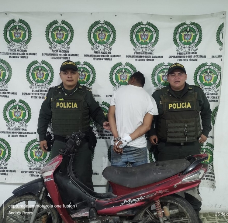 Capturado cuando se movilizaba en una moto que minutos antes se había robado en Támara