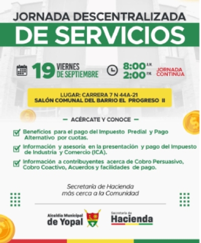 Jornada tributaria en El Progreso II ofrecerá asesoría sobre impuestos y opciones de pago