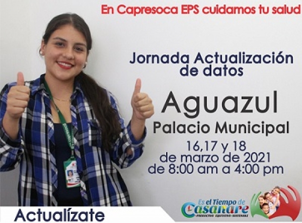 Jornadas de actualización de datos en Aguazul