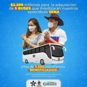 5 buses garantizarán la movilidad de aprendices del SENA en Casanare